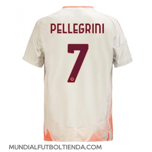 Camiseta AS Roma Lorenzo Pellegrini #7 Segunda Equipación Replica 2024-25 mangas cortas